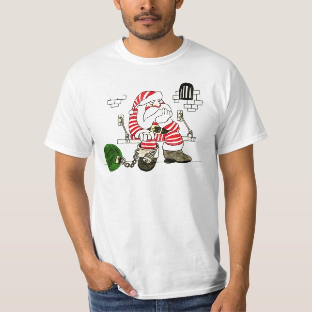FÄNGELSE SANTA TEE SHIRT (Framsida)