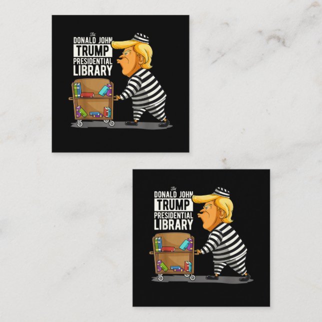 Fängelse Trump Presidential Library Anteckningskort (Fram/baksida)