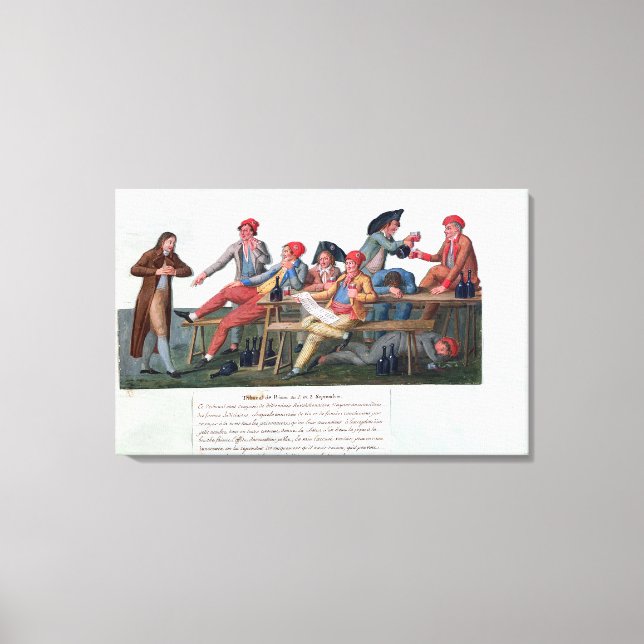 Fängelsedomstolen av den 2 och 3 september 1792 canvastryck (Framsida)