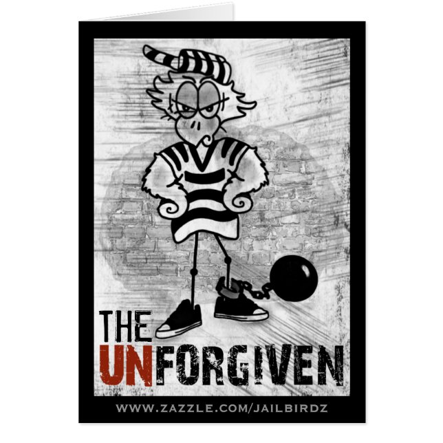 FängelseJailbird Hälsningskort (Framsidan)