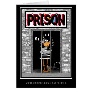FängelseJailbird Hälsningskort