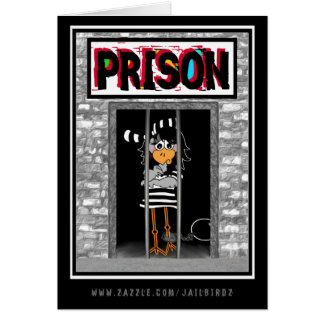 FängelseJailbird Hälsningskort