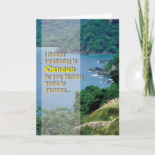 Fängelsekort - B-dagen i Cancun Kort (Framsida)