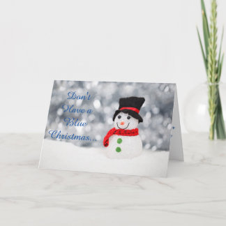 Fängelsekort - blå jul kort