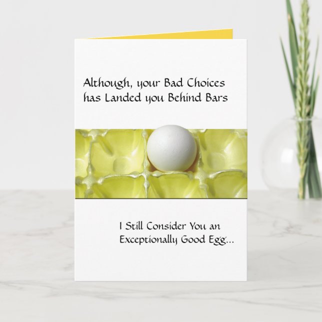 Fängelsekort - bra ägg kort (Framsida)