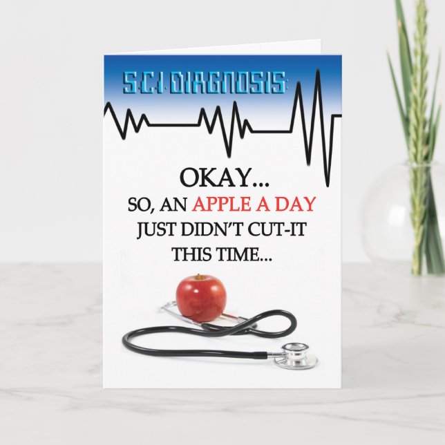 Fängelsekort - dagligt äpple kort (Framsida)