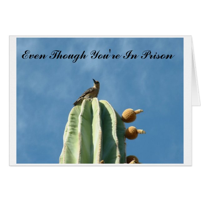 Fängelsekort Hälsningskort (Framsidan Horizontal)