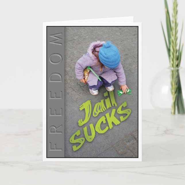 Fängelsekort - Jail Sucks Kort (Framsida)