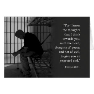 Fängelsekort - Jeremiah 29_11 Hälsningskort