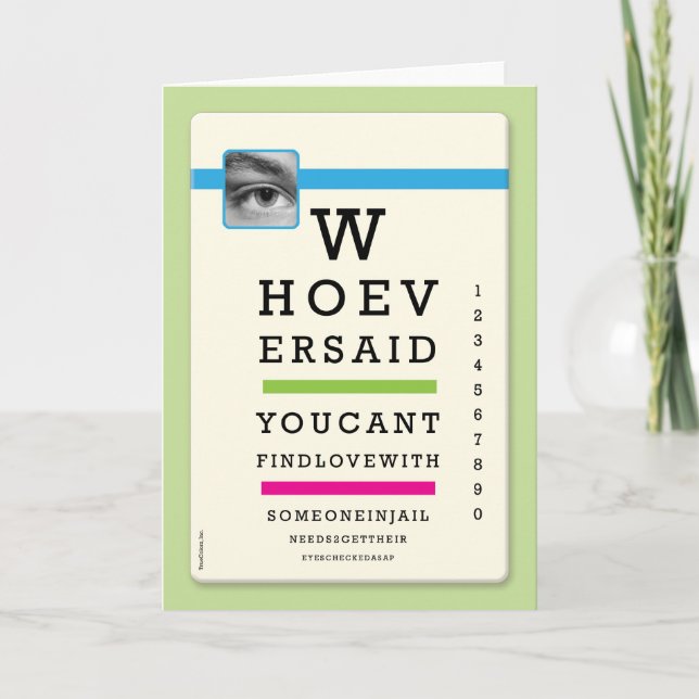 Fängelsekort - Ögon kontrollerat Kort (Framsida)