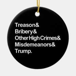 Fängelseorange (svart cirkel) julgransprydnad keramik