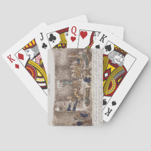 Fängelset, 1858 (färgad gravyr) spel kort