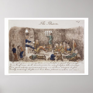 Fängelset, 1858 (färgadens gravläggning) poster