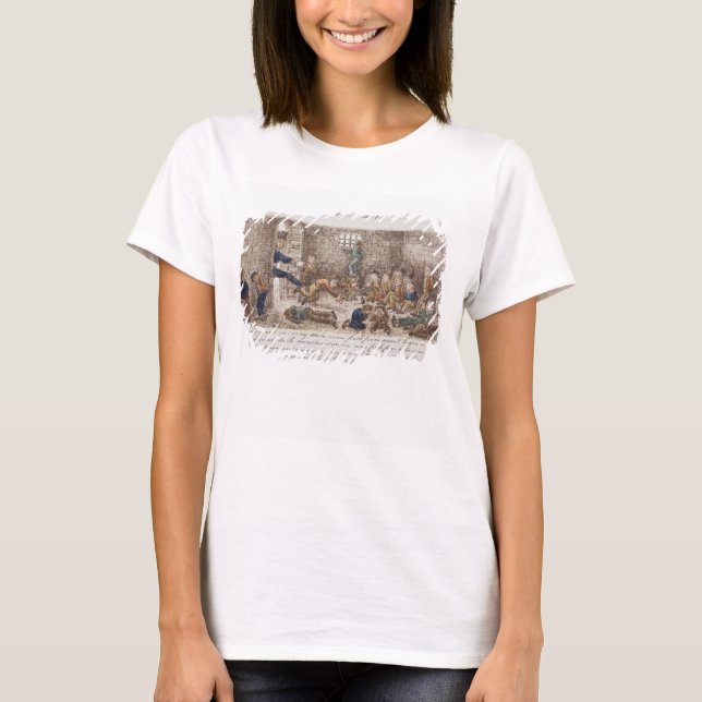 Fängelset, 1858 (färgadens gravläggning) t-shirt (Framsida)