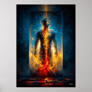 Fängelset av ljus – Monumental expressionism Poster