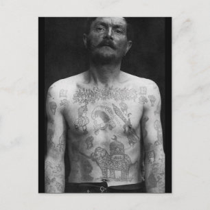 Fängelsetatueringar Vykort