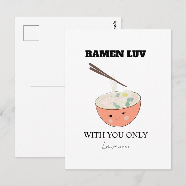 Fängelsets långdistans söta Ramen-soppa  Vykort (Fram/baksida)