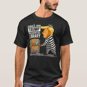 Fängelström Presidenten Bibliotek T Shirt
