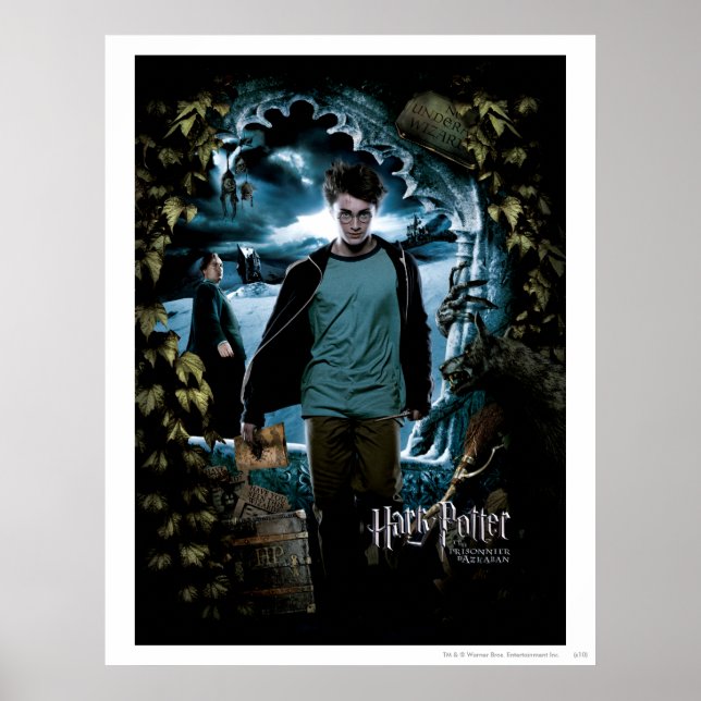 Fången i Azkaban - Fransk 3 Poster (Framsidan)