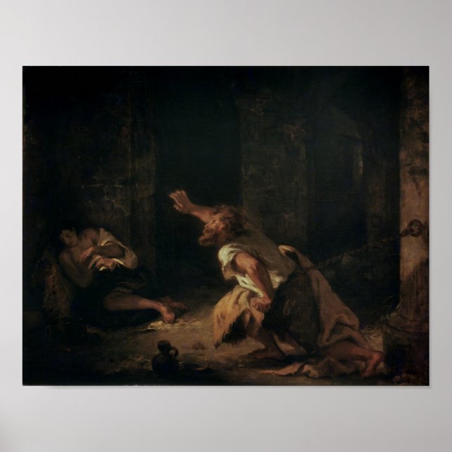 Fången i Chillon, 1834 Poster (Framsidan)