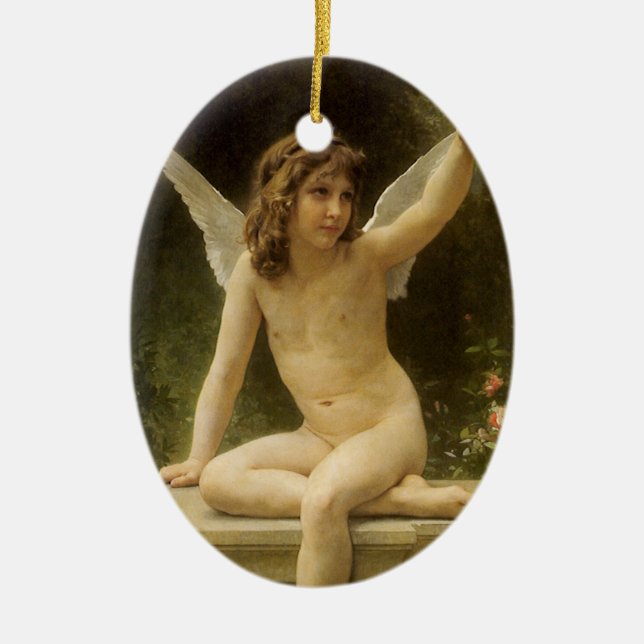 Fången (Le Captif) av Bouguereau Julgransprydnad Keramik (Framsidan)