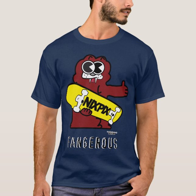 Fangerous (mörk) tee (Framsida)