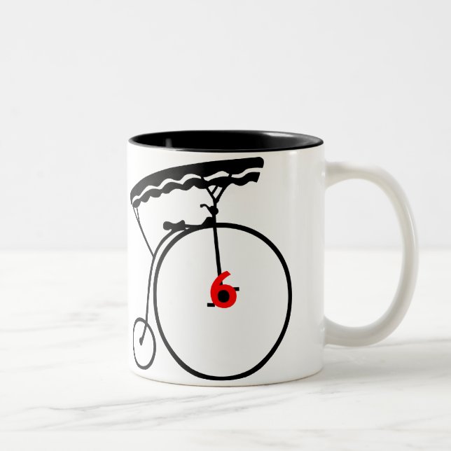 Fånget numrerar sex mugg (Höger)