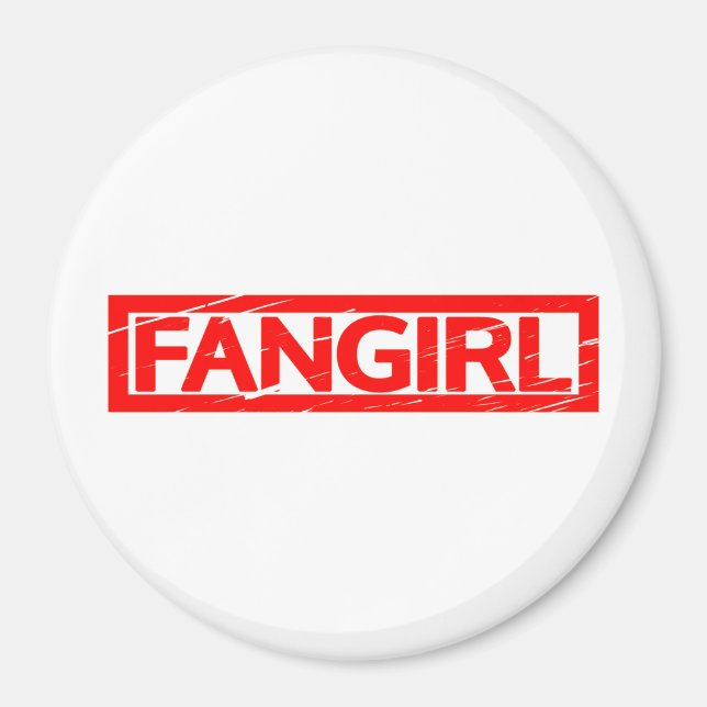 Fangirl Frimärke Magnet (Framsidan)