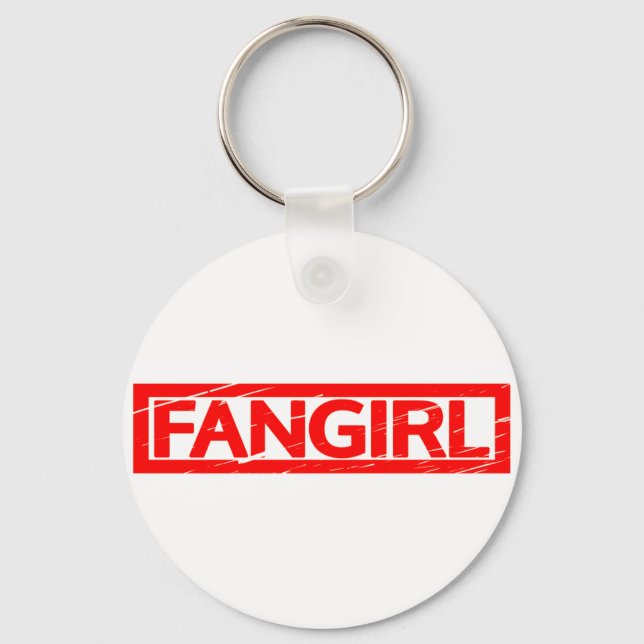Fangirl Frimärke Nyckelring (Framsida)