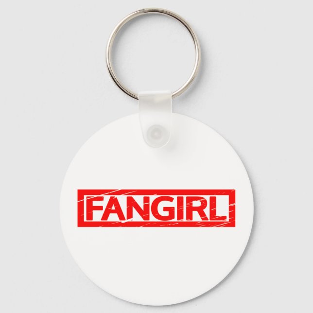 Fangirl Frimärke Nyckelring (Framsida)