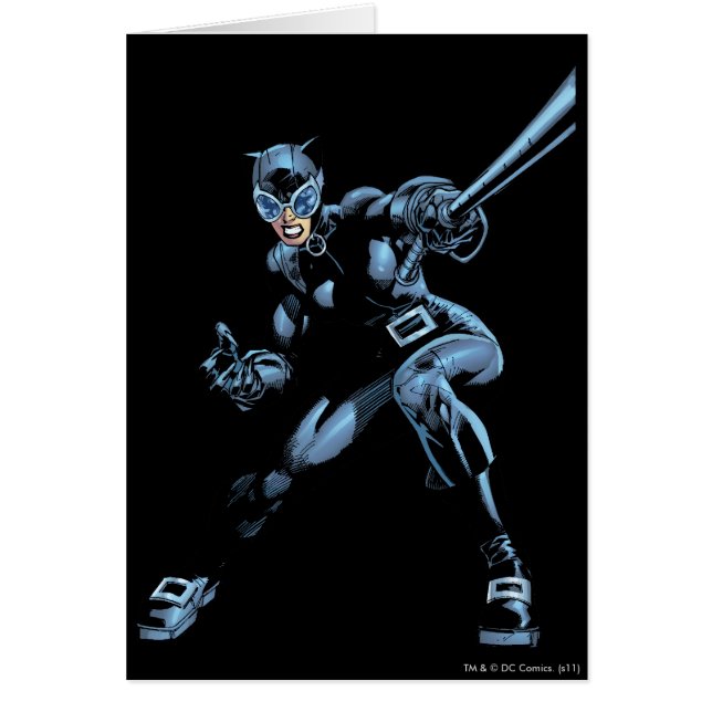 Fångkvinna med whip hälsningskort (Framsidan)