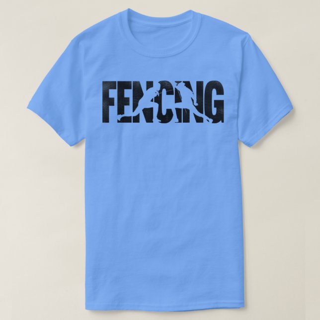 Fängningsdämpande sportar Epee Fencer T Shirt (Design framsida)