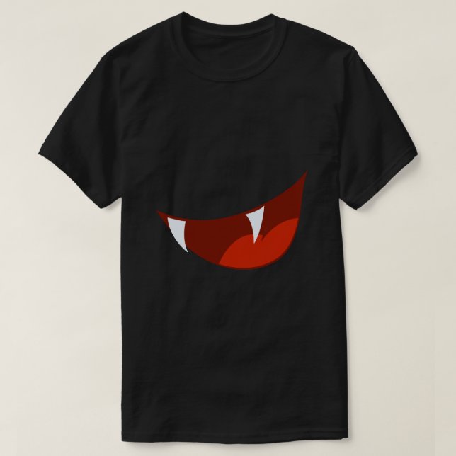 Fangs Halloween-tshirt T Shirt (Design framsida)
