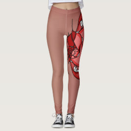 Fangs oblezed: A Vampire's Fierce Expression Leggings