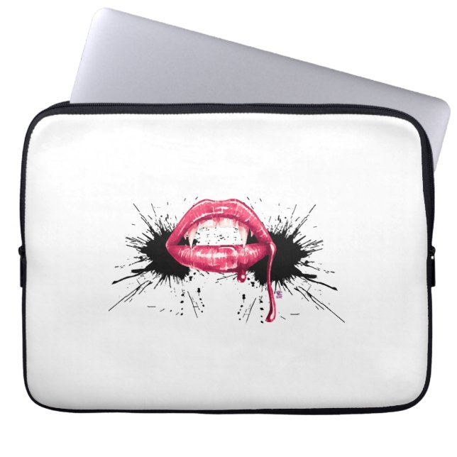 Fangs Stänk Laptop Fodral (Framsidan)