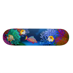 Fångskateboard för färglös korallrev skateboard bräda 19,5 cm