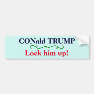 "FÄNGSLa DONALD TRUMP!" Bildekal