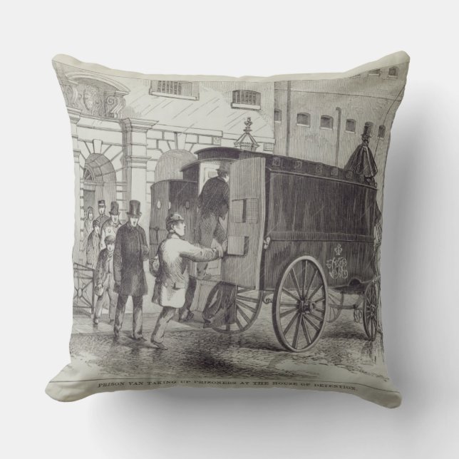 Fängsla skåpbilen som tar upp fång på huset av Det Kudde (Framsida)