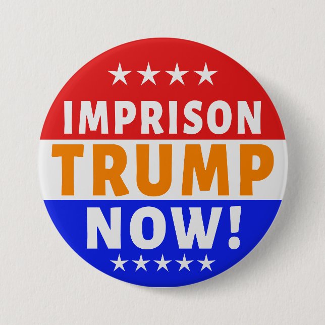 Fängsla tRump Nu! Knapp (Framsida)