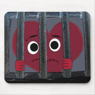 Fängslad hjärta Mousepad Musmatta