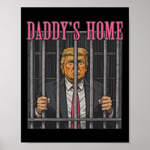 Fängslad ledare humoruttalande Pappas hem anti Tr Poster