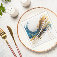 Fängslande Abstrakt Födelsedagsfirande Servetter B