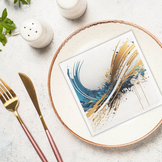 Fängslande Abstrakt Födelsedagsfirande Servetter B (Skapare uppladdad)