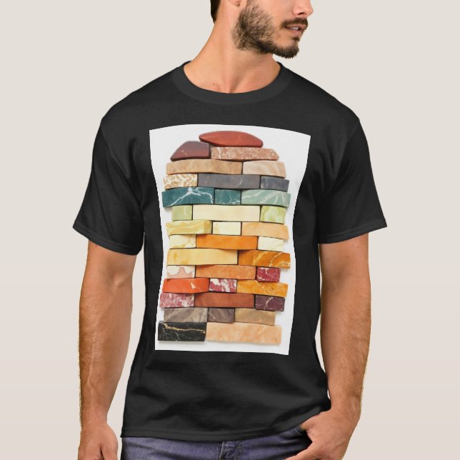 fängslande arrangemang av polerad t shirt (Framsida)