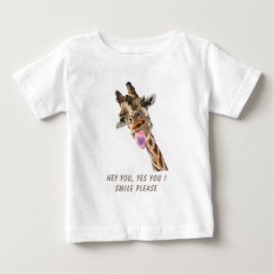 Fängslande Giraff Baby T-Shirt