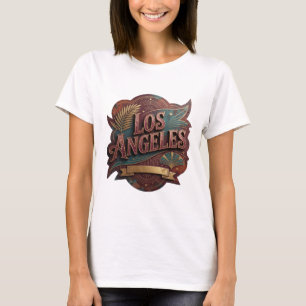 Fängslande Gold LOS ANGELES Slogan Tröja