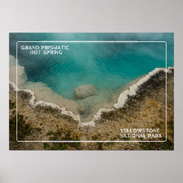 Fängslande Grand Prismatic Yellowstone Poster