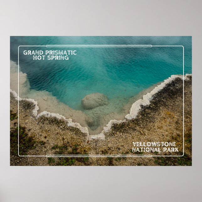Fängslande Grand Prismatic Yellowstone Poster (Framsidan)