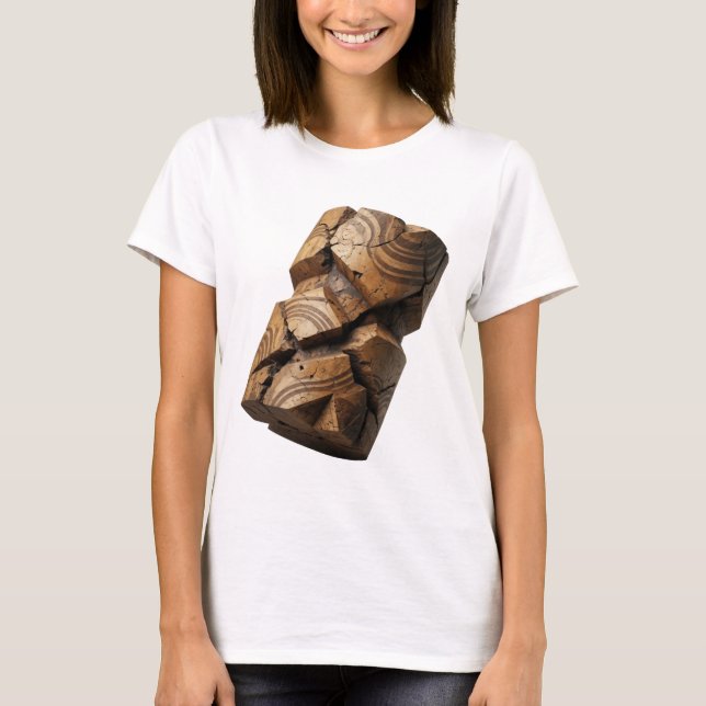 Fängslande grått ABSTRAKT KONST Statement Design T Shirt (Framsida)
