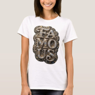 Fängslande gul BERÖMD slogan design T Shirt